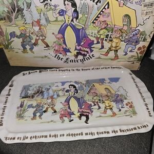1997 Snow White Cardew Design 12x6 Ceramic Tray